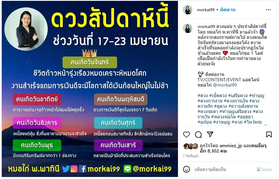 หมอไก่ จัดเต็ม เช็กดวงสัปดาห์นี้ ราศีไหนรายได้ดี มีเกณฑ์ได้โชคได้ลาภเต็มๆ
