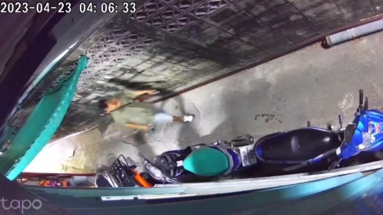 เปิดภาพวงจรปิด คนร้ายตีเนียนเป็นคนตกปลา ลักตัดสายไฟเสียหายกว่า 2 ล้าน