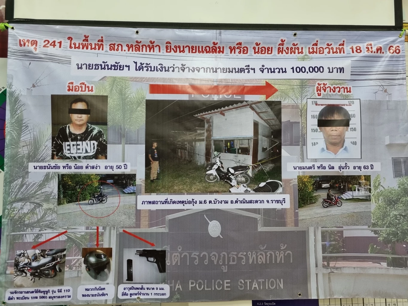 รวบแล้ว คนจ้างวาน-มือปืน ปลิดชีพเจ้าของบ่อกุ้ง