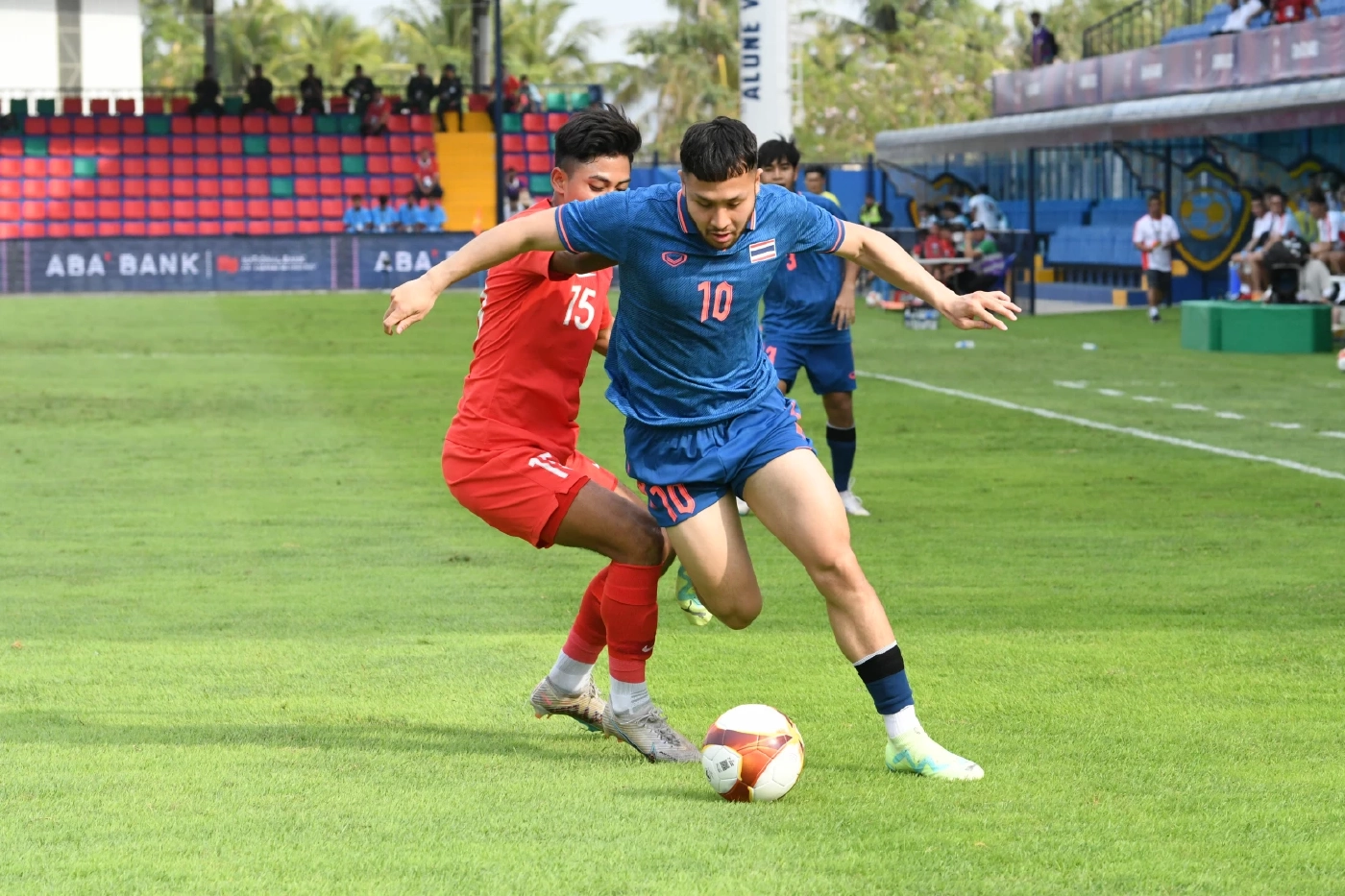 "ทีมชาติไทย" อัด สิงคโปร์ 3-1 ประเดิมศึก "ซีเกมส์ 2023"