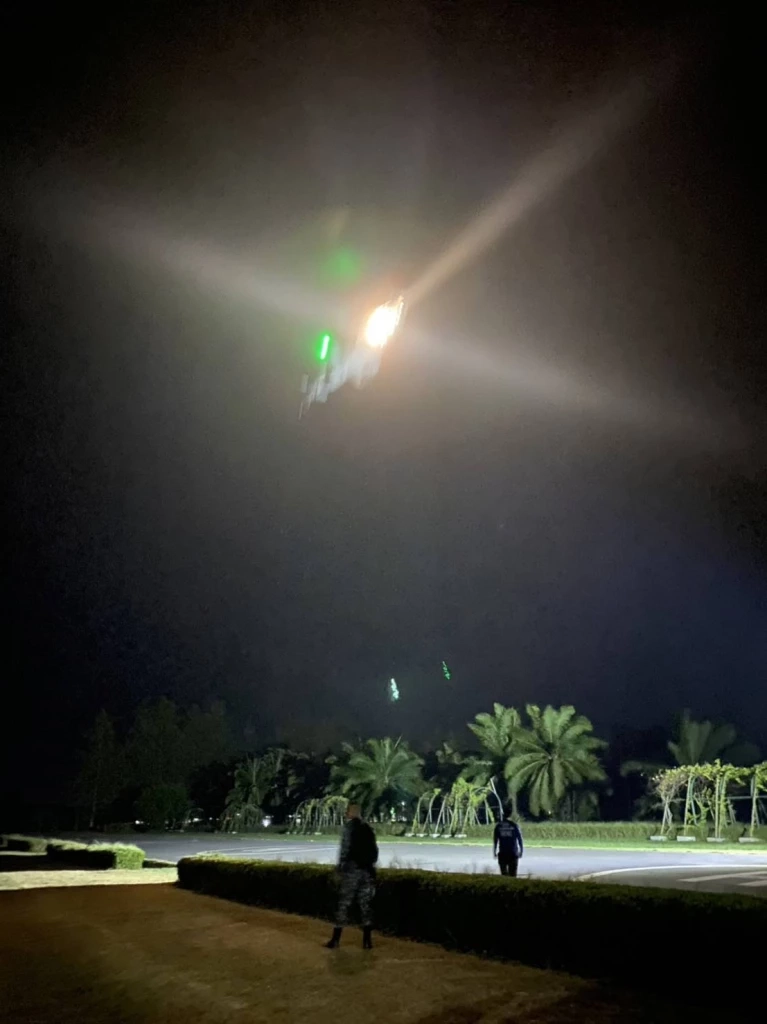 ทอ. ส่งเฮลิคอปเตอร์ ช่วยค้นหาเรือประมงอับปาง ใกล้แหลมตะลุมพุก