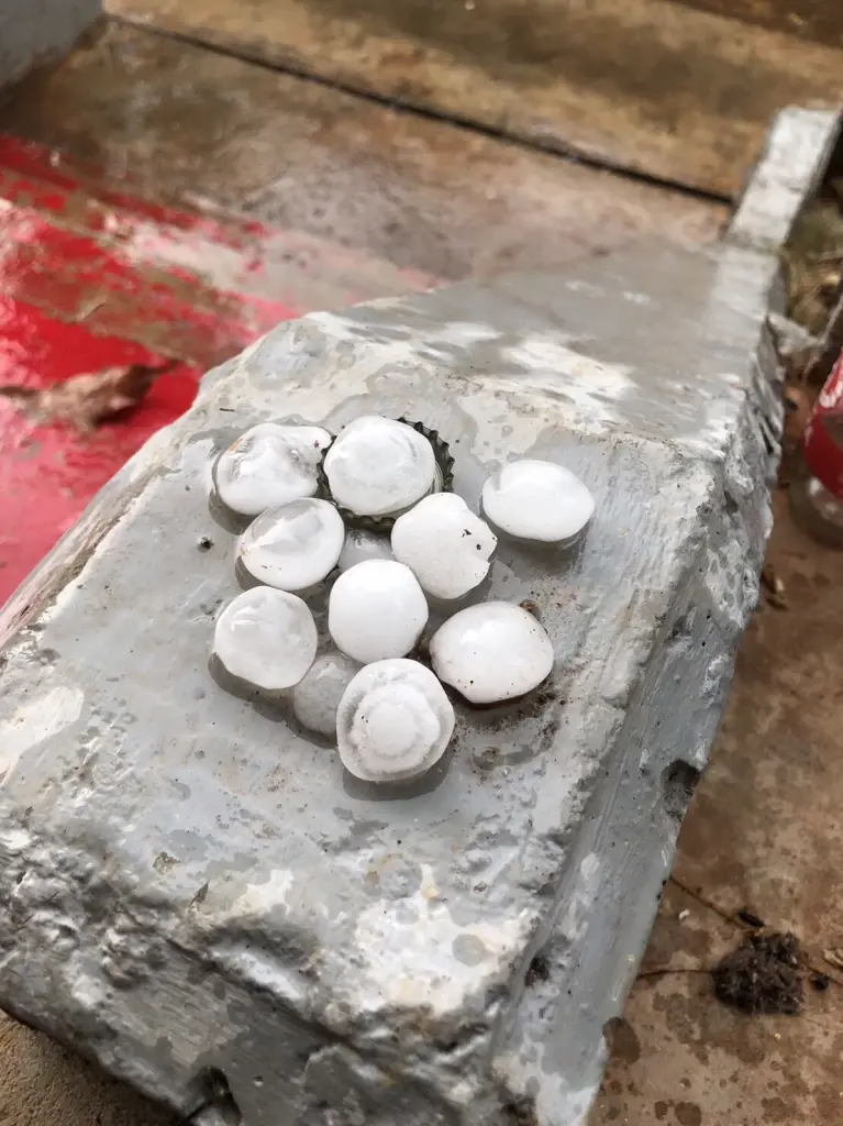 พายุฝนถล่ม จ.เลย ลูกเห็บตกขาวโพลน เร่งสำรวจความเสียหาย