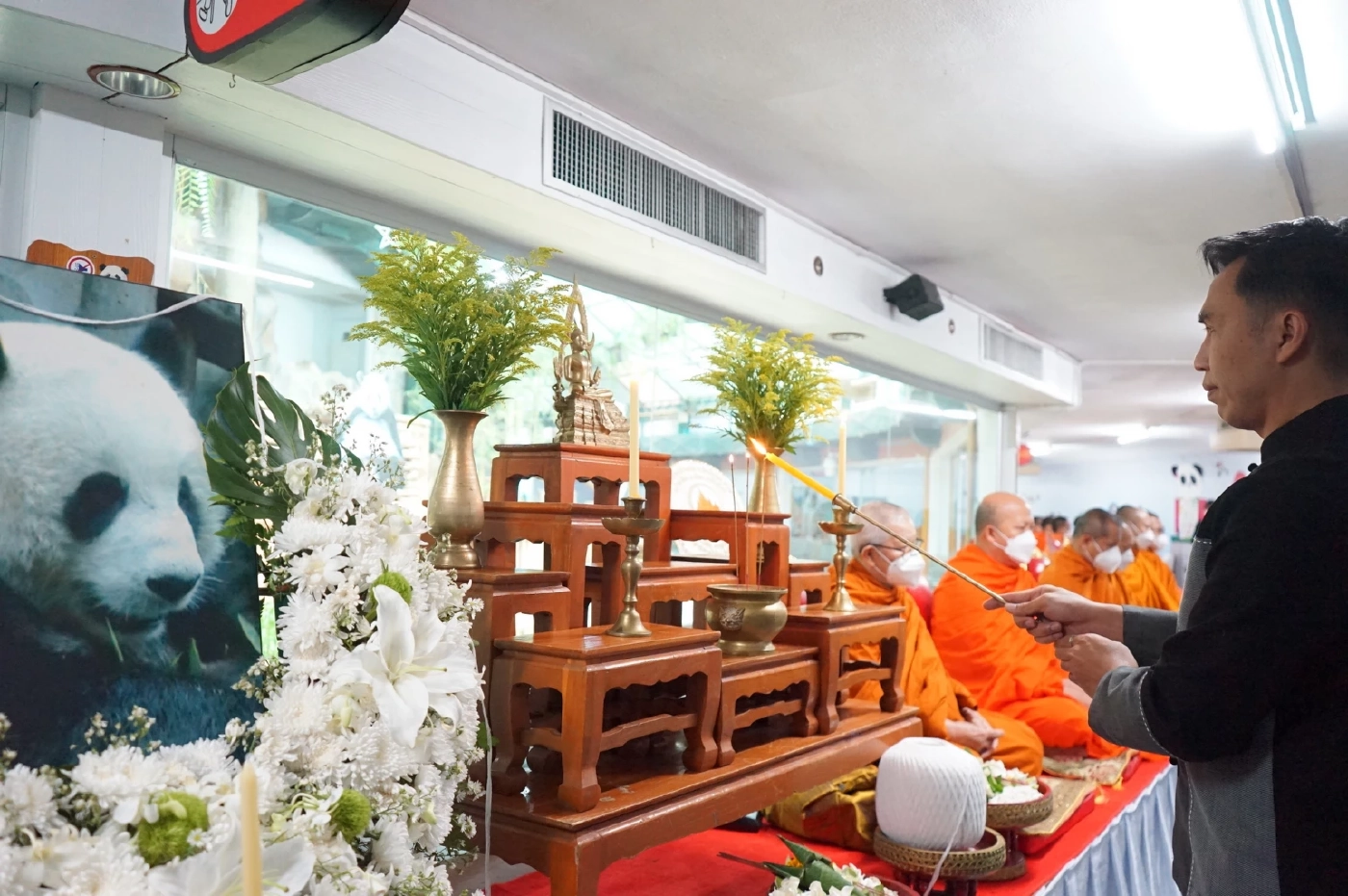 สวนสัตว์เชียงใหม่ จัดพิธีอาลัย “หลินฮุ่ย” หลังกลับดาวหมีครบ 7 วัน