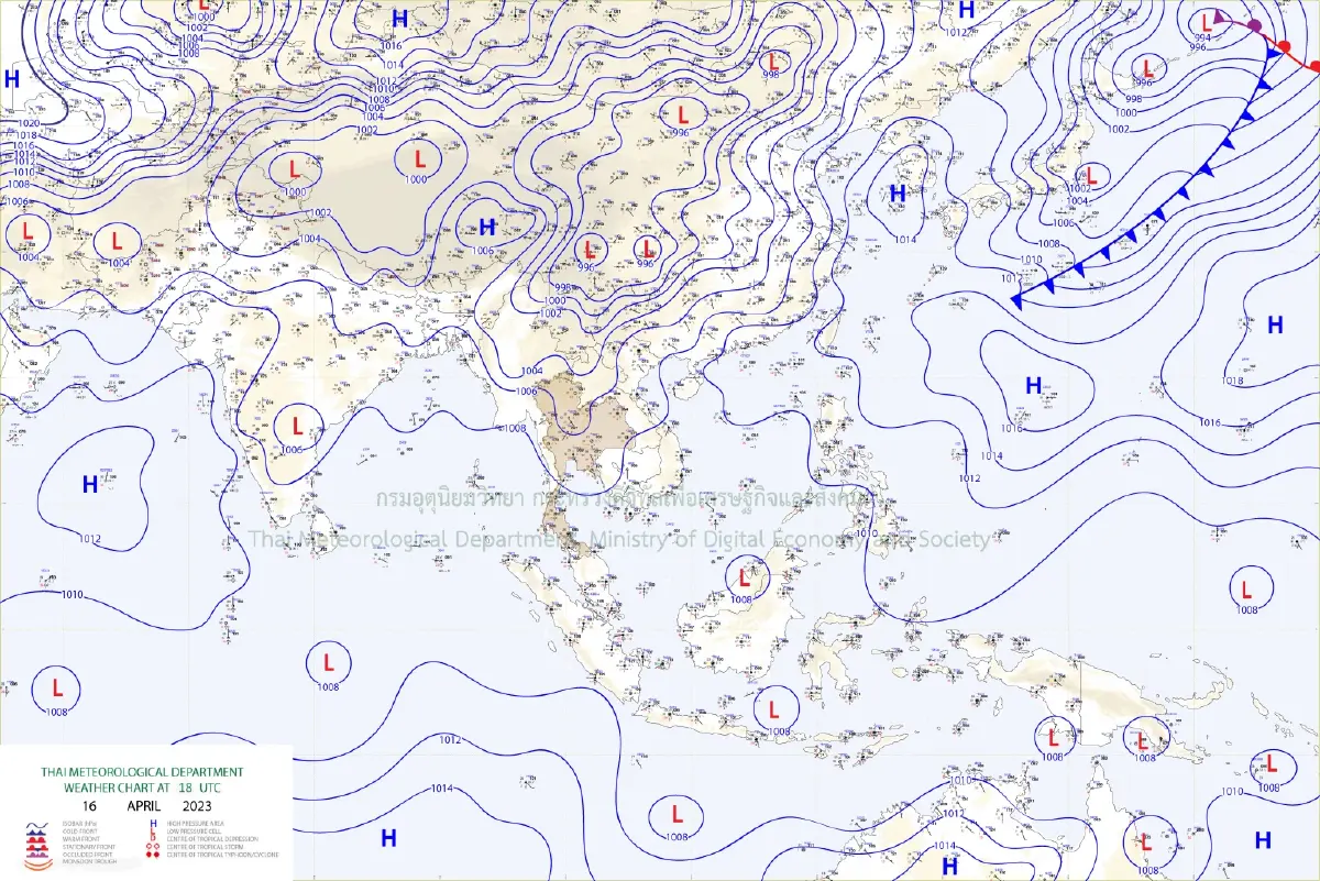 อุตุฯ เตือนไทยอากาศแปรปรวน ตอนบนอากาศร้อนจัด และมีฝนบางพื้นที่