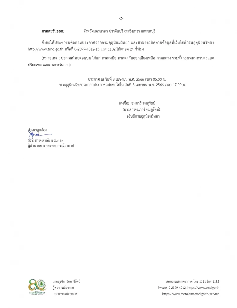 "พายุฤดูร้อน"ถล่ม กรมอุตุฯแจ้ง กทม.-ปริมณฑล และ 46 จว. รับมือฝนหนัก ลมกระโชก