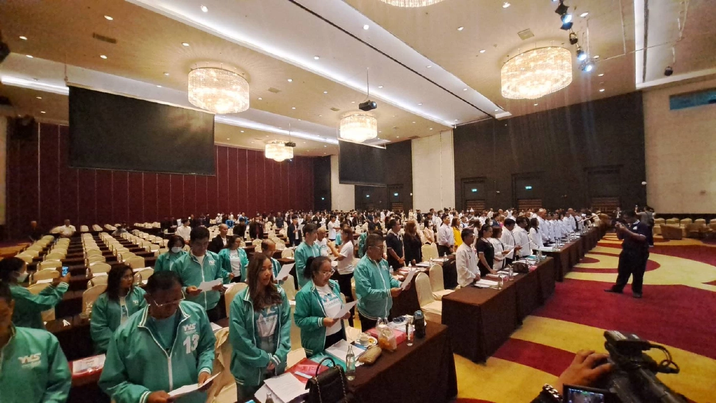 “กกต.” นำผู้สมัครส.ส.กทม. 33 เขต ร่วมประกาศเจตจำนงเลือกตั้งสุจริต