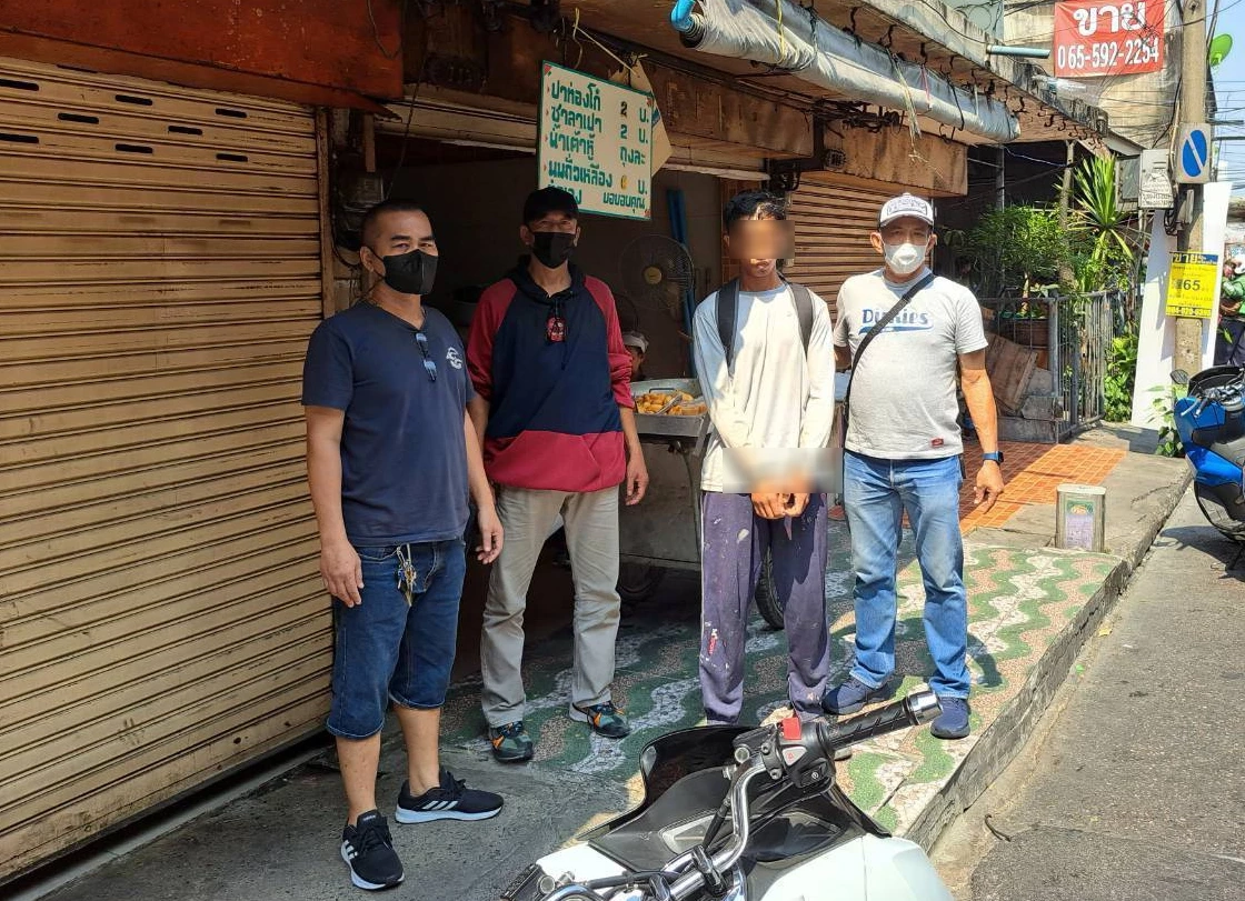 ตำรวจสน.ดินแดง แกะรอยจับกุม "นายตาล" จากกล้องวงจรปิด