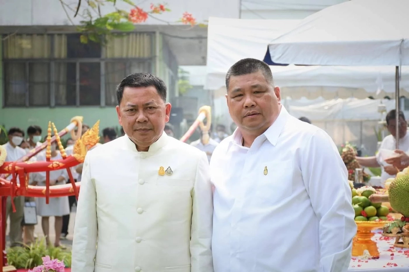 เกษตร นายประยูร อินสกุล ปลัดกระทรวงเกษตรฯ  และ นายณัฏฐกิตติ์ ของทิพย์ อธิบดีกรมการข้าว