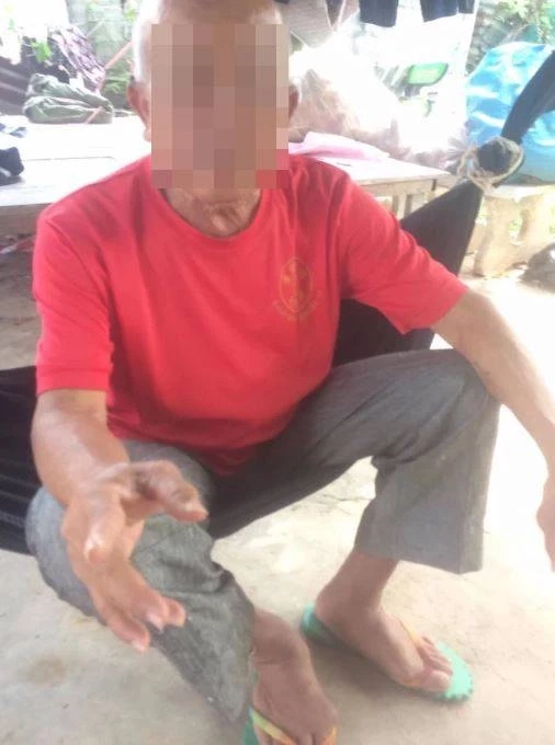 นายสมัย อายุ 72 ปี ผู้เสียชีวิต