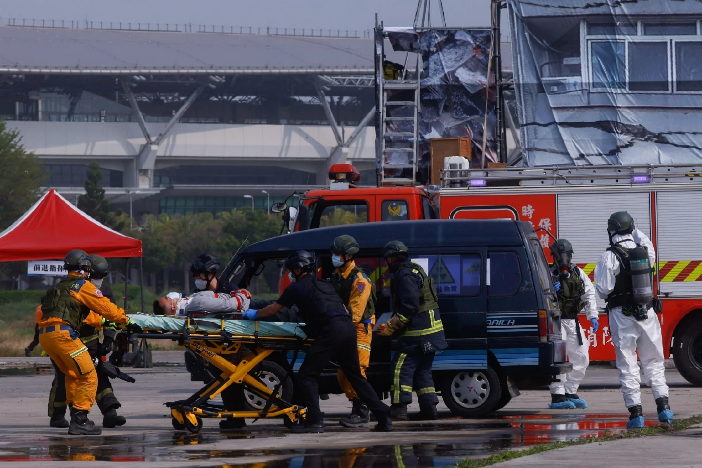 ไต้หวันฝึกซ้อมป้องกันภัยพลเรือน มุ่งรับมือสงคราม