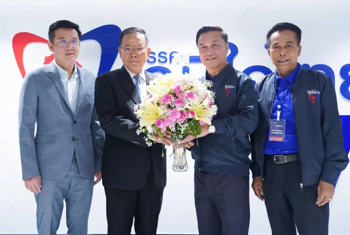ชื่นมื่น "ชัยวุฒิ-สันติ" นำกระเช้า "บิ๊กป้อม"อวยพร 15 ปีภูมิใจไทย