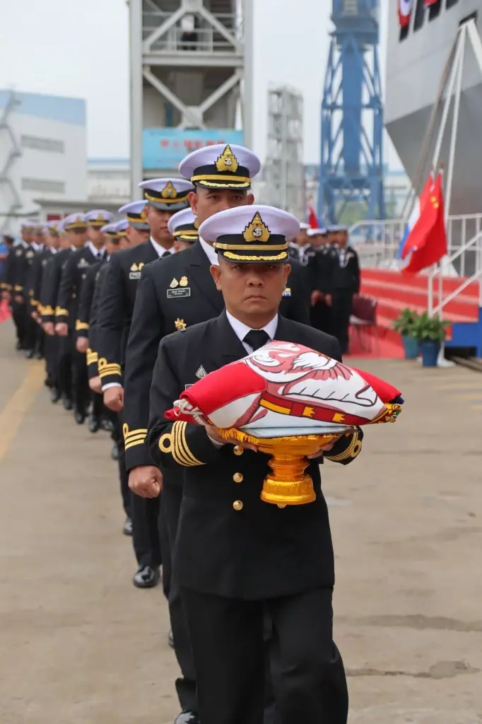 "ผบ.ทร." รับมอบ "เรือหลวงช้าง" ลำใหม่จากจีน เดินทางถึงไทย 25 เม.ย.นี้