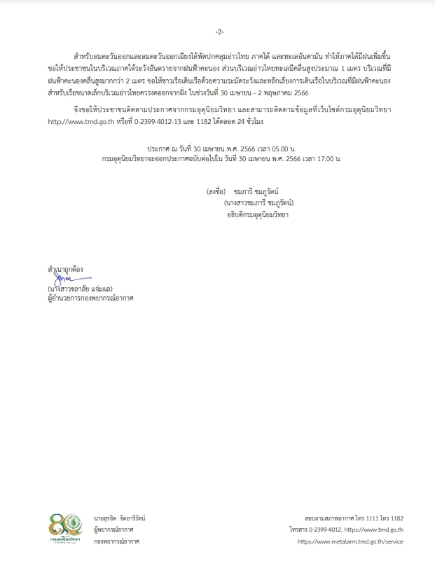 เช็กด่วน! อุตุฯ เตือน 56 จังหวัด เจอ "พายุฤดูร้อน" พัดถล่มวันนี้