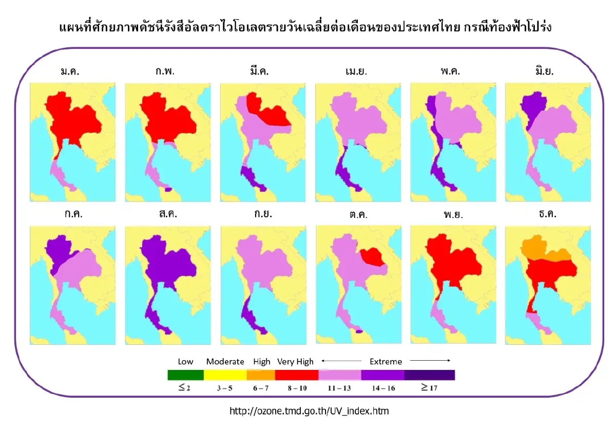 "อากาศร้อนจัด" กรมอุตุฯ เปิด 5 จว. "ดัชนีความร้อน"ระดับ"อันตราย" สูงสุด 50.7