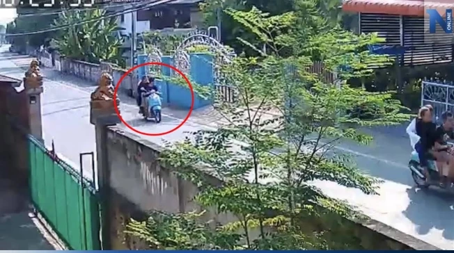 วงจรปิดจับภาพน้องปิงปอง ซ่อนท้ายรถ จยย.ไปกับหนุ่มลูกครึ่ง