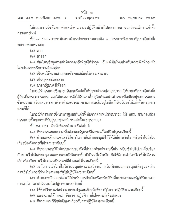 "ราชกิจจาฯ" เปิดระเบียบสำนักนายกฯ ว่าด้วยการเรี่ยไรของหน่วยงานของรัฐปี66