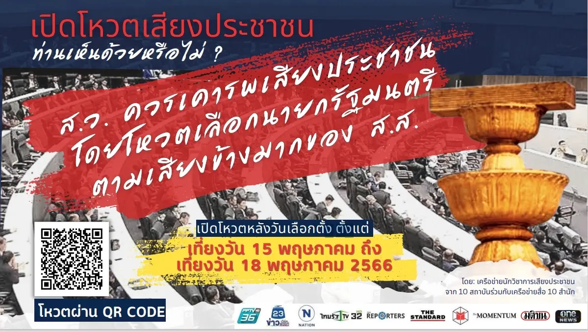 เครือข่ายนักวิชาการ ชวนโหวต "ส.ว." ต้องเคารพเสียง ปชช. ในการเลือกนายกฯ ?