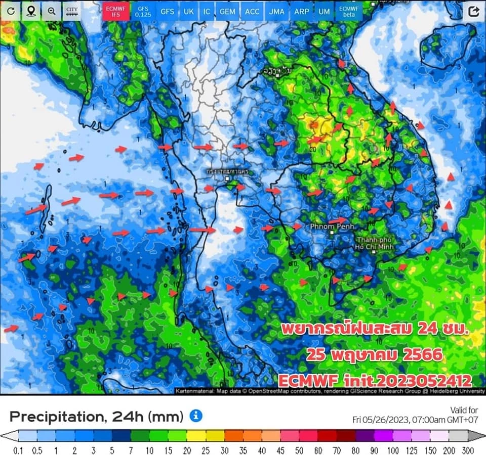เปิดรายชื่อ 15 จว.ภาคอีสาน รับมือฝนฟ้าคะนองร้อยละ 60 ฝนตกหนัก ลมกระโชกแรง  