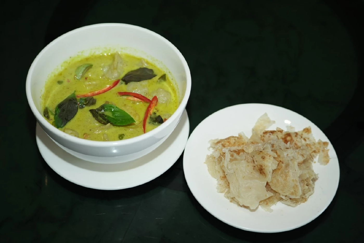 แกงเขียวหวานลูกชิ้นปลากราย