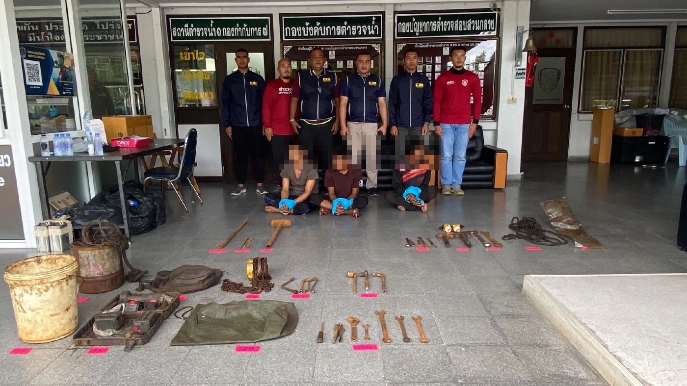 ตร.น้ำรวบ "แก๊งแมวน้ำ" ลักอุปกรณ์เรือทุกชนิด บางลำถูกขโมยถึงขั้นจมทะเล