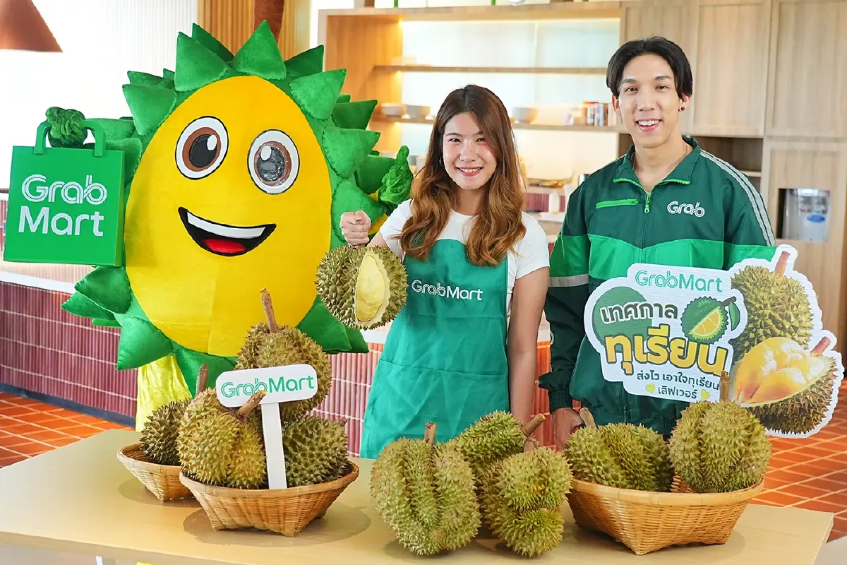 ต่างชาติแห่สั่งทุเรียน ผ่าน"แกร็บ" ช่วงสงกรานต์ยอดพุ่งกว่า 40%