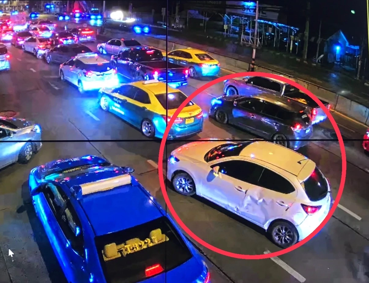 ตร.เร่งล่า "เก๋งมาสด้า สีขาว" เฉี่ยวชน จยย. แฟนน้องชายใบเตย แล้วหลบหนี