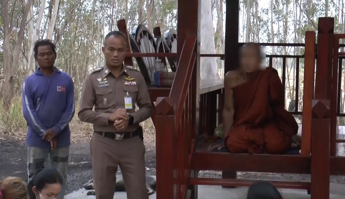 สาวโพสต์เจอเหยื่อ "แอม" รอดชีวิตเป็นพระ ตร.รุดตรวจสอบ หลวงตาบอกจำไม่ได้