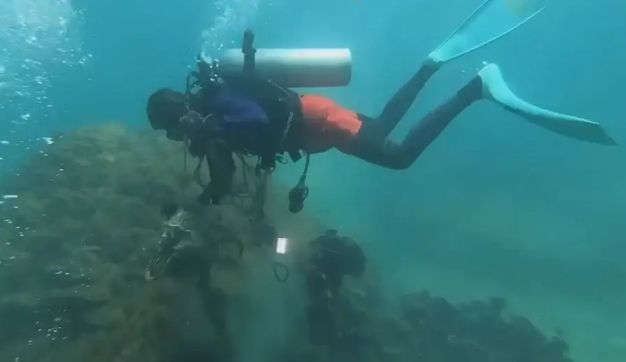 อช.หาดวนกร ติดตั้งทุ่นดักขยะ-เก็บซากอวนประมง ป้องกันแนวปะการัง