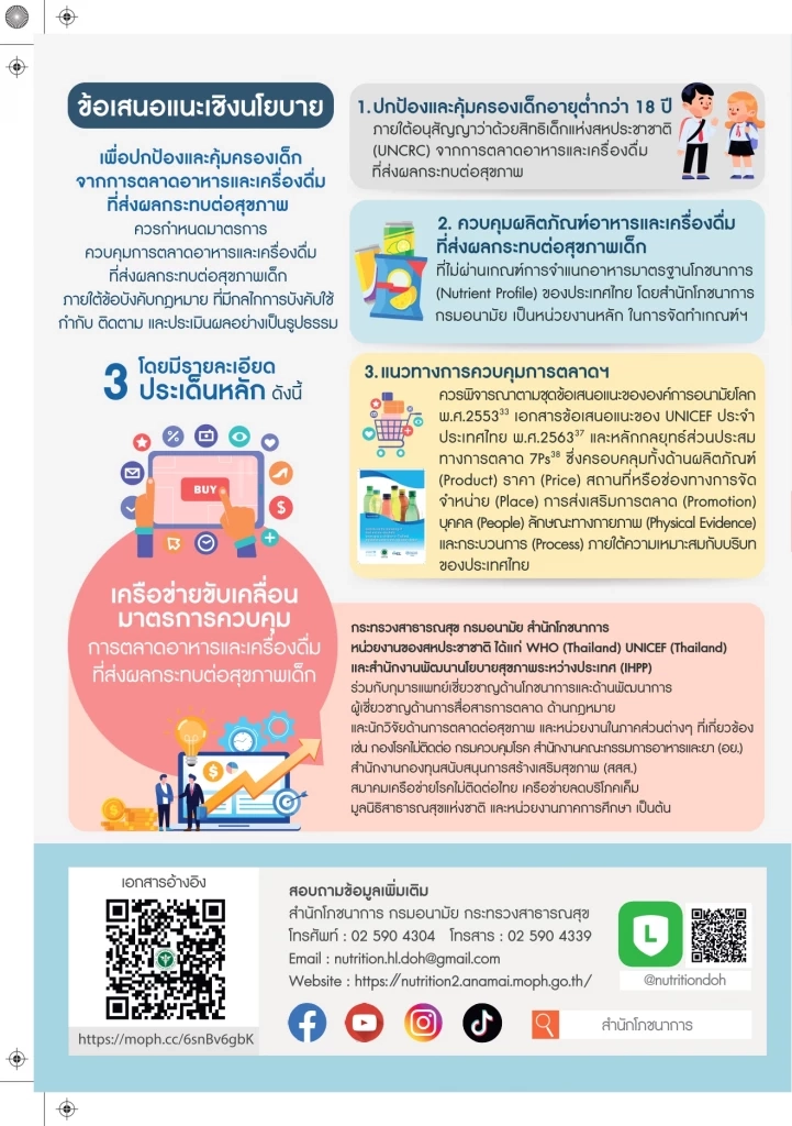 สธ.ฟังความเห็นร่างกม.ป้องเด็กจากอาหาร-เครื่องดื่ม ‘หวาน มัน เค็ม’