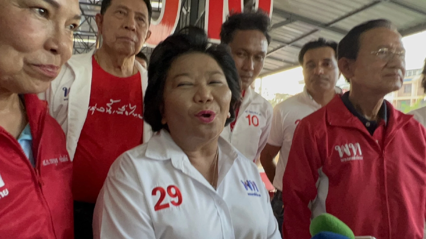 "มาดามนครบาล" ลุยหาเสียงเขตดอนเมือง เมินโพล "ก้าวไกล" เร่งเครื่องจี้ติด