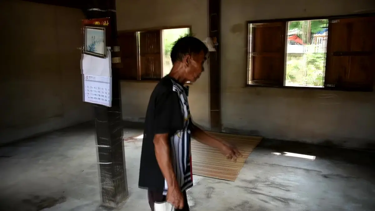 บริเวณภายในบ้านที่เกิดเหตุ