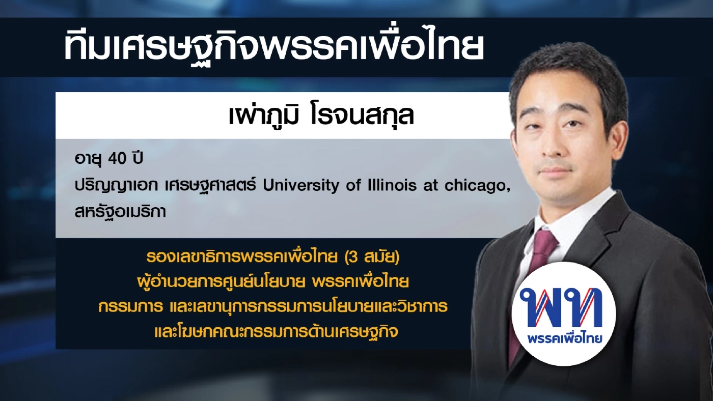 เทียบฟอร์มทีมเศรษฐกิจพรรค 'ก้าวไกล-เพื่อไทย'