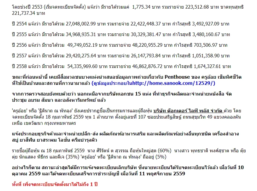 ย้อนข่าวเด็ด "ครูอ้อย เข็มทิศชีวิต" คุณแม่ไฮโซทะเล มีสินทรัพย์มากถึง 166 ล้านบาท
