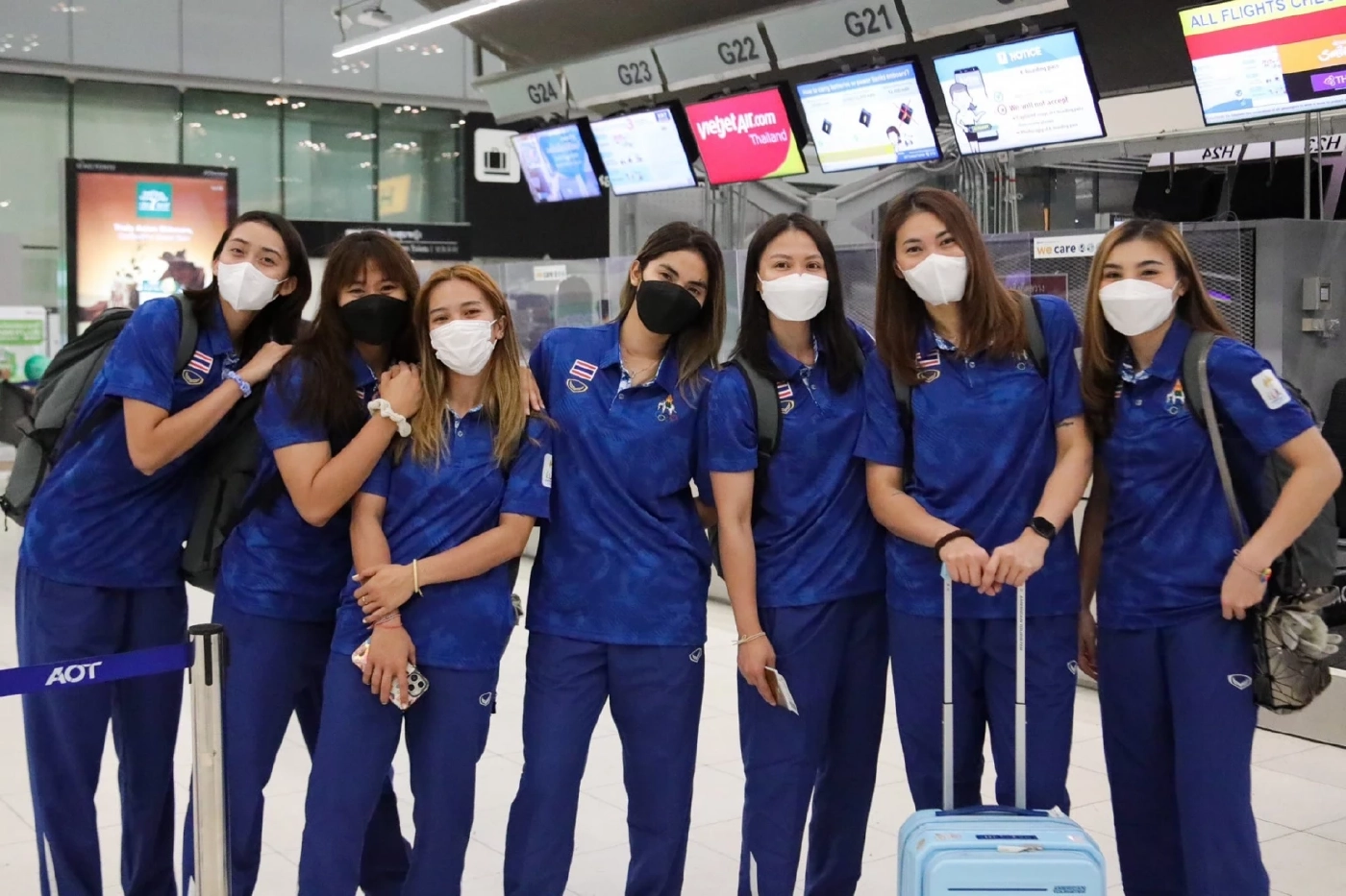 "วอลเลย์บอลหญิงทีมชาติไทย" ลัดฟ้าสู่กัมพูชา สู้ศึก "ซีเกมส์ 2023"