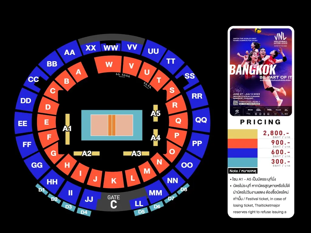 ห้ามพลาด! "วอลเลย์บอลเนชั่นส์ลีก" ที่ไทย เริ่มขายบัตร 13 พ.ค.นี้