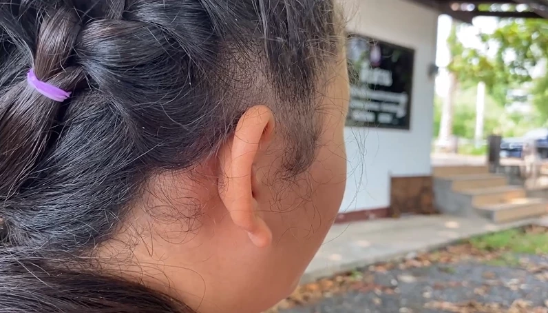 เด็กหญิงบี หนึ่งในผู้เสียหาย