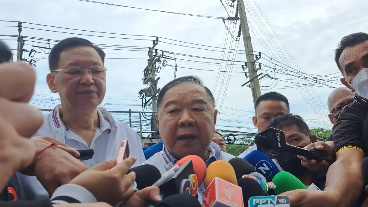 "บิ๊กป้อม" ขอปชช.เลือกคนดีเข้าสภา ไม่คาดหวังที่นั่ง ส.ส. รอดู 14 พ.ค.นี้