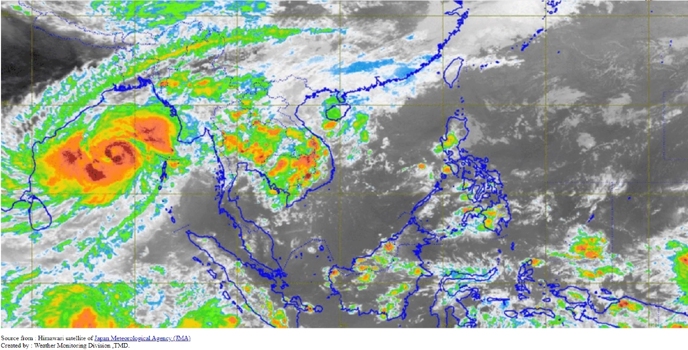 รายงานสภาพอากาศสัปดาห์หน้า อิทธิพลจากพายุไซโคลนโมคา ทำไทยฝนตกต่อเนื่อง