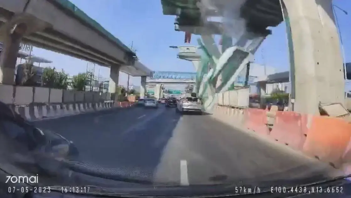 กระทรวงแรงงานฯ ตรวจความปลอดภัย แท่นปูน"พระราม 2"ถล่ม ตร.ยังไม่ตั้งข้อหาใคร