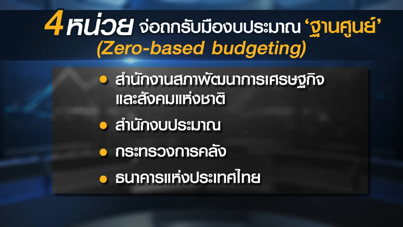 4 หน่วยงานศก.จ่อถกรับมืองบประมาณ 'ฐานศูนย์'