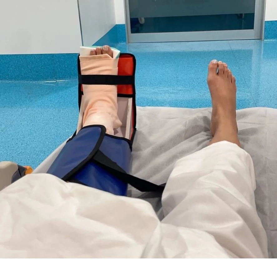 ฮาน่า หกล้มเท้าพลิก ฮิวโก้ รีบมาดูแลภรรยาไม่ห่าง