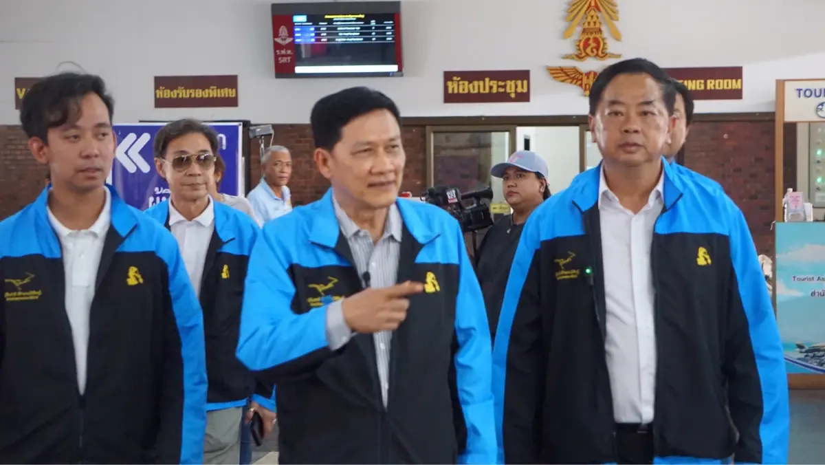 "ดร.สามารถ" กอดคอ "นิพัฒน์" ดันรถไฟฟ้ารางคู่หาดใหญ่-ปาดังเบซาร์