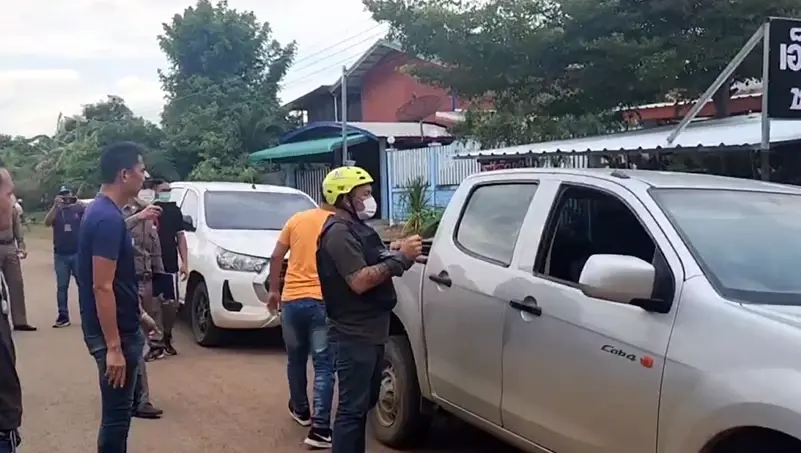 นายชาญณรงค์ กิ่งคำ อายุ 35 ปี ผู้ต้องหายิงแฟนสาว ลูกร้านอาหารชื่อดัง