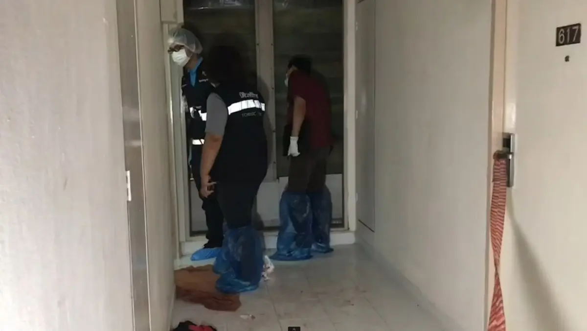 สำรวจที่พักเกิดเหตุ หนุ่มบุกแทงสาวดับ ระบบความปลอดภัยแน่นหนา
