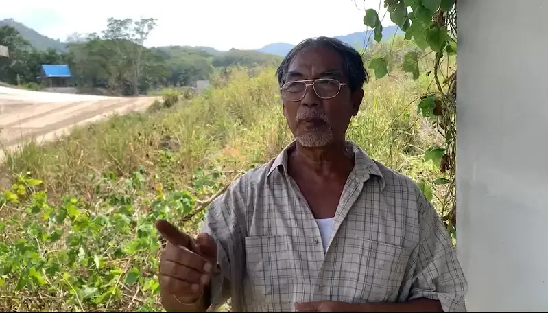 นายอนันต์ งามคง อายุ 67 ปี ชาวบ้านใกล้กับอ่างเก็บน้ำโป่งสามสิบฯ
