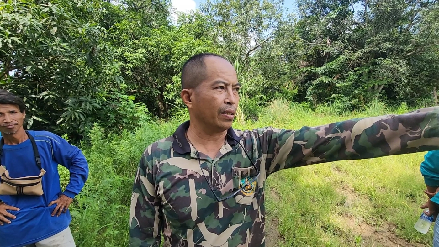 นายบรรจง บุญเพ็ง หัวหน้าหน่วย ขญ 21 เขื่อนคลองท่าด่าน