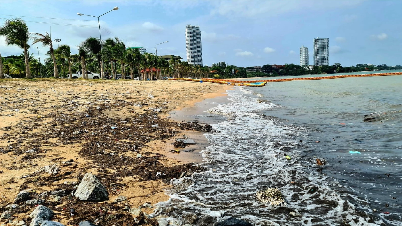 นายกฯ นาจอมเทียน นำทีมฟื้นฟู "หาดสมประสงค์" หลังถูก "มรสุม" ถล่มเสียหายยับ