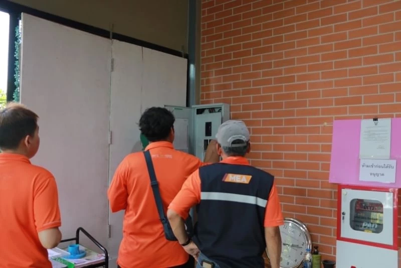 MEA ร่วมกับมูลนิธินายช่างไทย ใจอาสา ตรวจสอบระบบไฟฟ้า สวนวารีภิรมย์