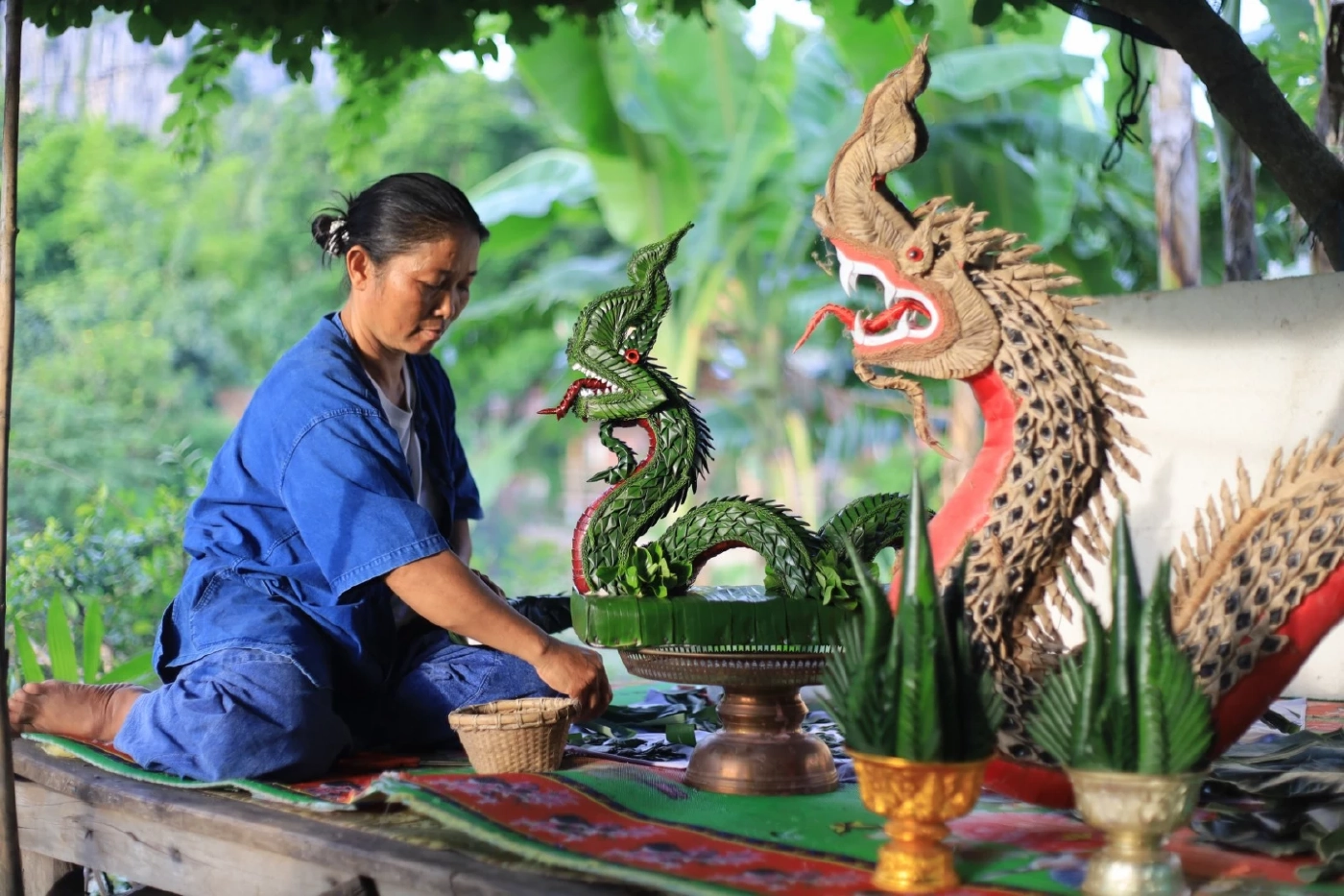 ชาวบ้านมุง สืบสานงานบายศรีพญานาคแบบวัฒนธรรมพื้นบ้าน