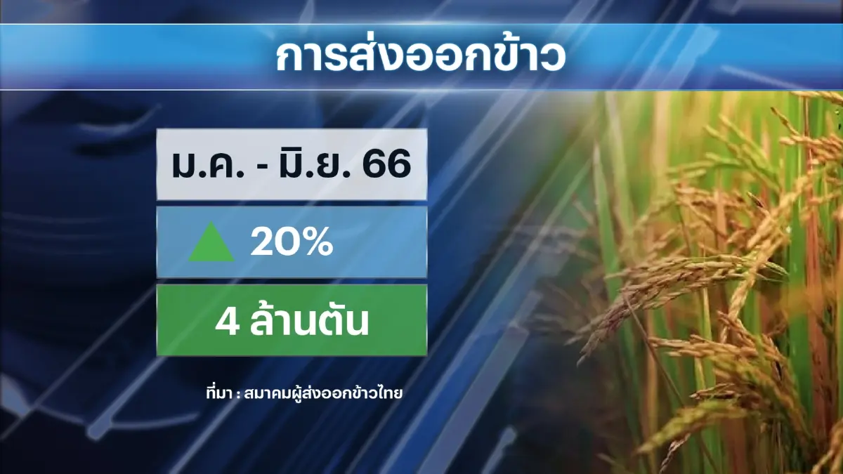 ก.พาณิชย์มั่นใจไทยส่งออก 'ข้าว' ทะลุ 8 ล้านตัน